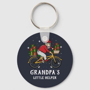 Custom Cyclist Christmas Matching Family Key Ring