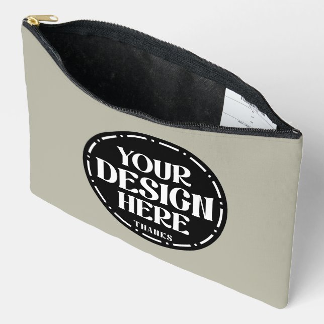 Custom Dad Appreciation gift Design Accessory Pouch (Open)