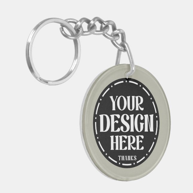 Custom Dad Appreciation gift Design Key Ring (Front Left)