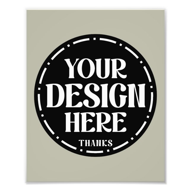 Custom Dad Appreciation gift Design Photo Print (Front)