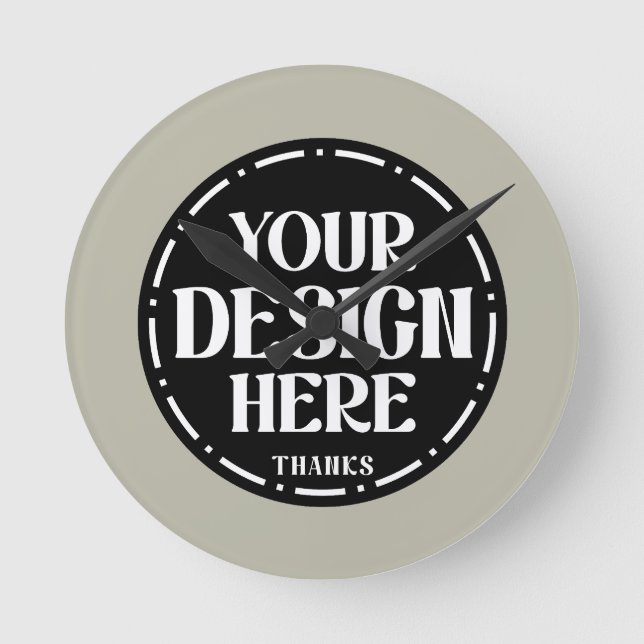 Custom Dad Appreciation gift Design Round Clock (Front)