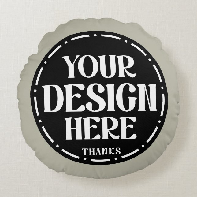 Custom Dad Appreciation gift Design Round Cushion (Front)