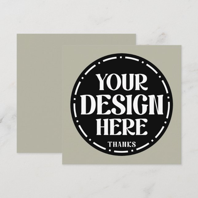 Custom Dad Appreciation gift Design Thank You Card (Front/Back)