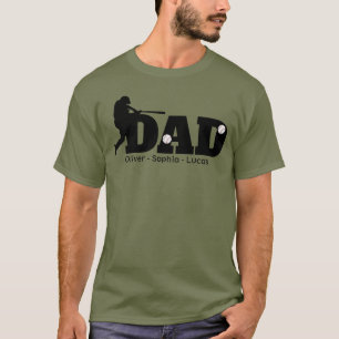 Custom Dad Baseball T-Shirt