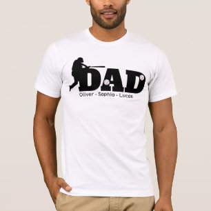Custom Dad Baseball T-Shirt