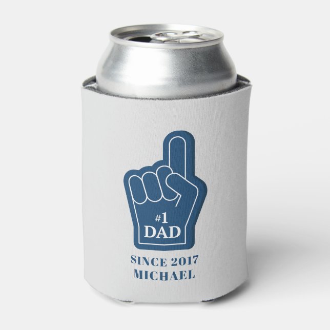 Custom Dad Birthday Fathers Day Keepsake Can Cooler (Can Front)