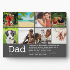 Custom Dad Definition Photo Collage Gray