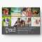 Custom Dad Definition Photo Collage Gray