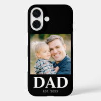 Custom Dad Established Photo Fathers Day