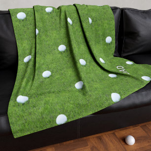 Custom Dad Fleece Blanket for Golf Mad Dad