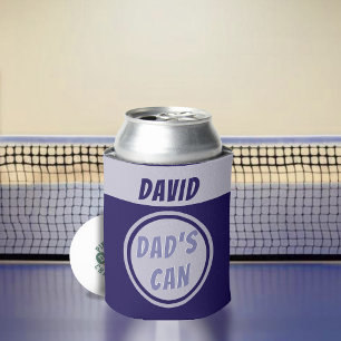 Custom Dad Name Royal Blue Can Cooler