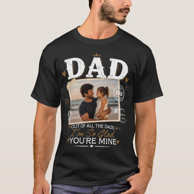 Custom Dad Photo T-Shirt (Front)