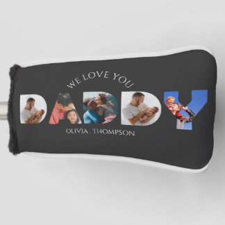 Custom Daddy Letter Photo Collage Golf Head Cover