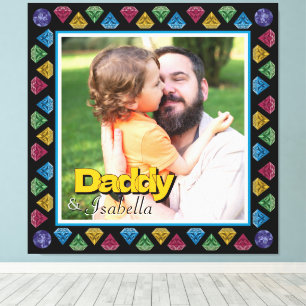 Custom Daddy & Me Photo Keepsake – Personalised  Canvas Print