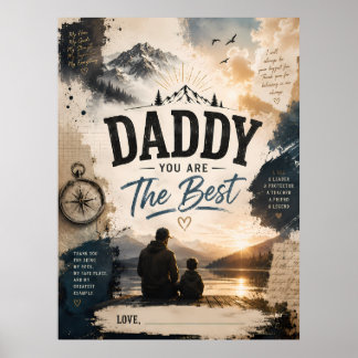 Custom Daddy You Are The Best Poster