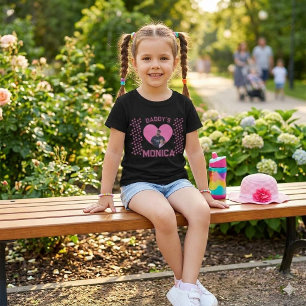 Custom "Daddy's Girl" Personalised Photo Heart T-Shirt