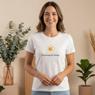 Custom daisy smiley face t-shirt
