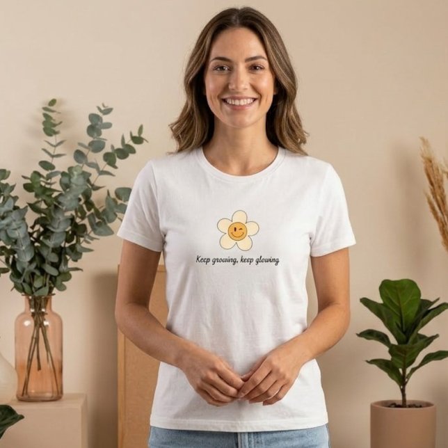 Custom daisy smiley face t-shirt (Creator Uploaded)