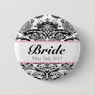 Custom Damask Bride pin