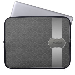 Custom Damask Laptop Sleeve