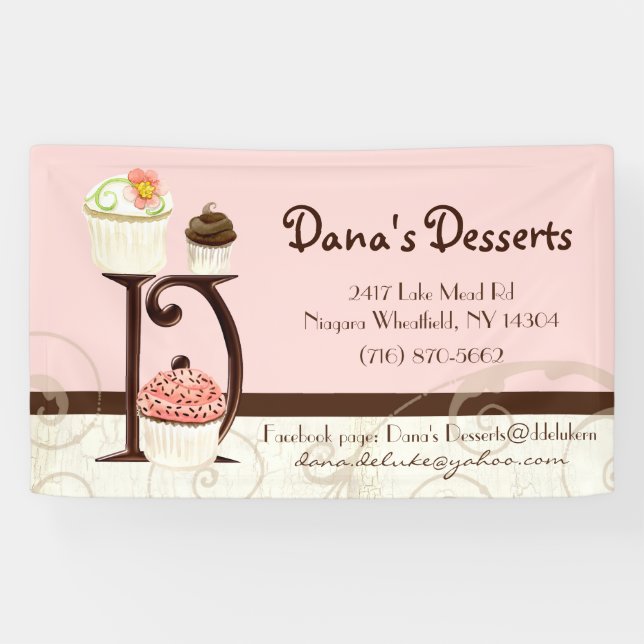 Custom Danas Desserts Banner (Horizontal)