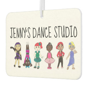 Custom Dance Class School Studio Little Dancers Car Air Freshener