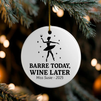 Custom Dance Ornaments, Personalized Ballet Gifts, Ceramic Tree Decoration