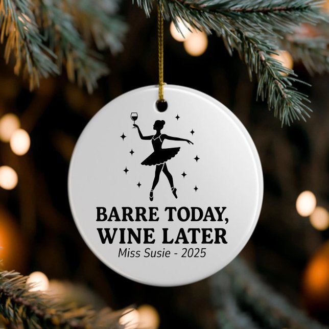 Custom Dance Ornaments, Personalized Ballet Gifts, Ceramic Tree Decoration (Creator Uploaded)