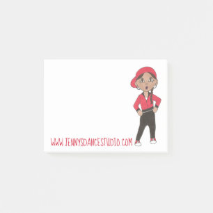 Custom Dance School Studio Hip Hop Class Dancer Post-it Notes