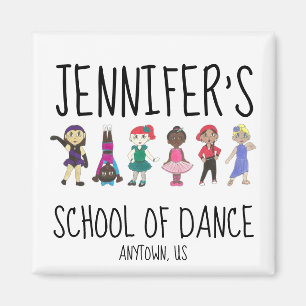 Custom Dance Studio School Teacher Recital Ballet Magnet