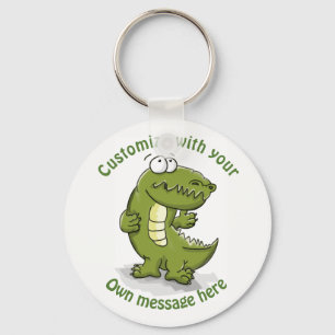 Custom Dancing Crocodile Cartoon Key Ring