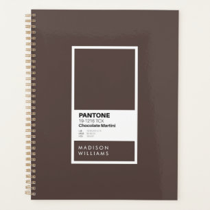 Custom Dark Brown Notebook Personalised Chocolat Planner