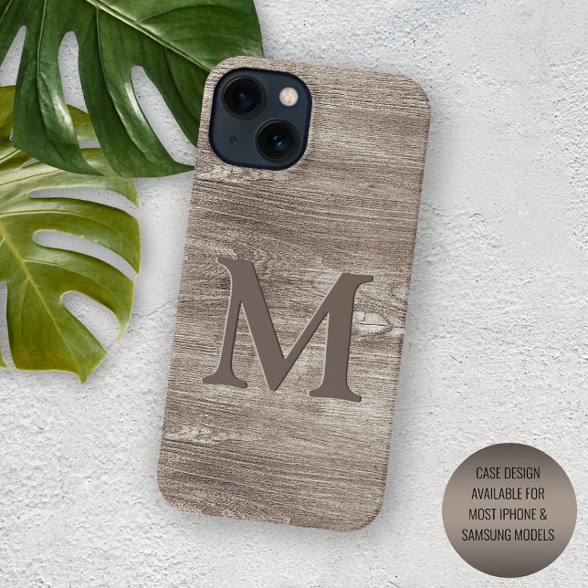 Custom Dark Brown Tree Woodgrain Stripes Pattern Case-Mate iPhone Case (Creator Uploaded)