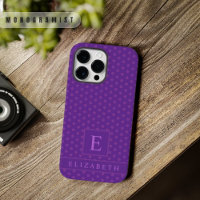 Custom Dark Deep Blue Lavender Purple Polka Dot