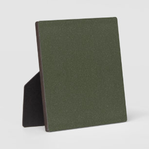 Custom Dark Moss Green Textured Plaque