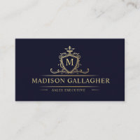 Custom Dark Navy Blue Black And Gold Professional