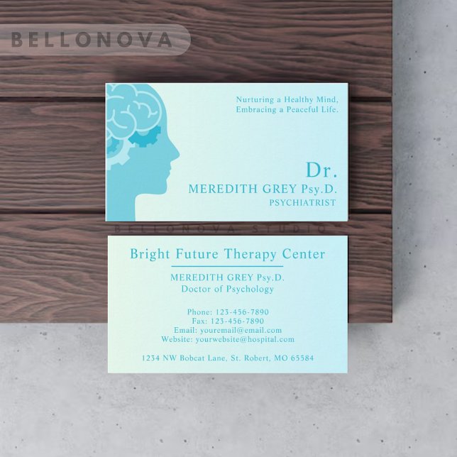 Custom Dark Teal Green Brown Doctors Fancy  Busine Business Card (Creator Uploaded)
