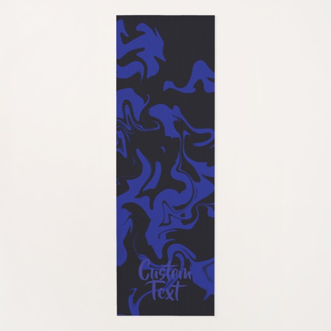 Custom Dark Waves Yoga Mat (Front)