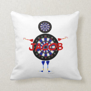 Custom Dart Player Cartoon Cushion