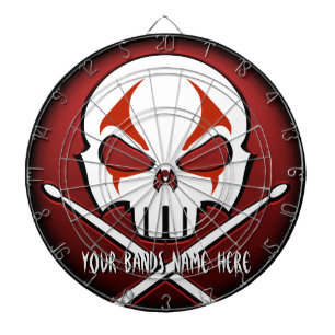 Custom Dartboard Cool Rock & Roll Band Dartboard