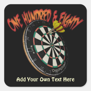 Custom Darts Design Square Sticker
