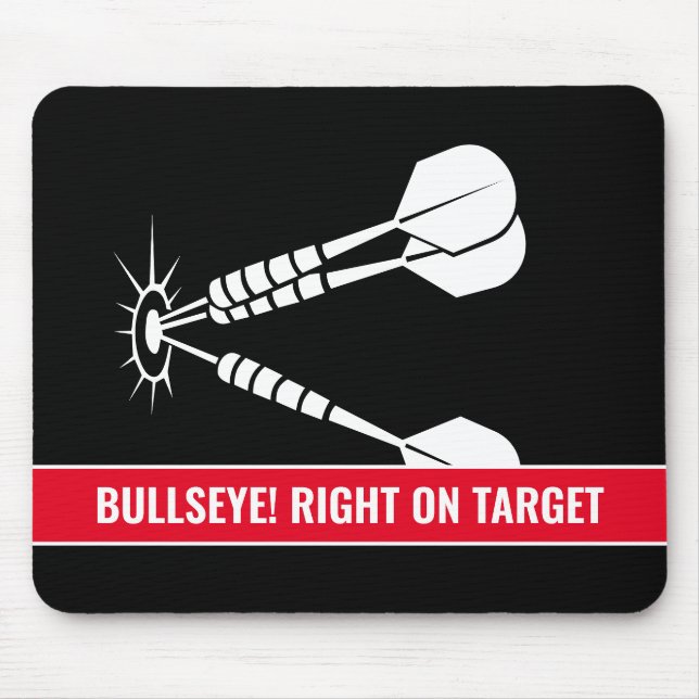 Custom darts target mouse pad for home or office (Front)