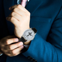 Custom Date Bold Cross