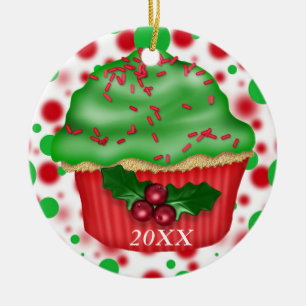 CUSTOM DATE/NAME CUPCAKE Ornament 2012