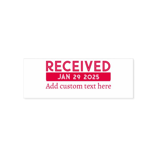 Custom Date Stamp Red (Design)