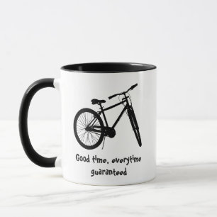 Custom Dated Christmas Mountain Biking Quote  Mug