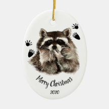 Custom Dated Racoon Blowing Kisses, Love Animals