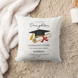 Custom Daughter Graduation Keepsake Name Year Cushion