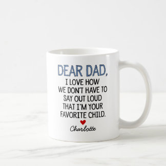 Custom Dear Dad Coffee Mug