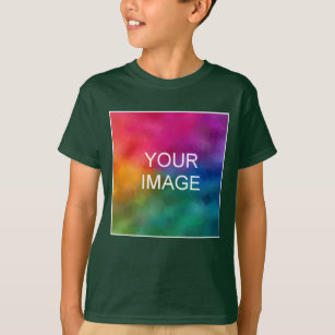 Custom Deep Forest Template Add Image Kids Boys T-Shirt